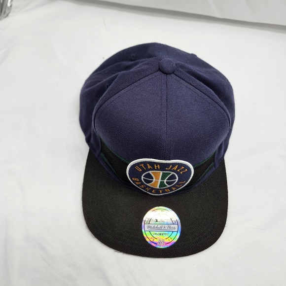 New Era NBA Utah Jazz Navy Blue Green 2 Tone 9FIFTY Adult Snapback Hat Cap - Picture 2 of 10
